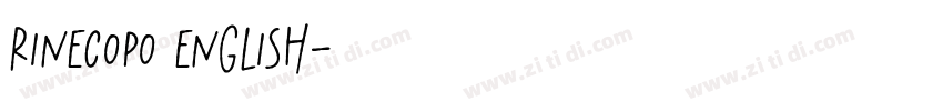 RINECOPO English字体转换